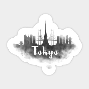 Tokyo watercolor Sticker